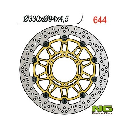 NG přední brzdový kotouč HONDA CBR 900/929/954 RR 00-03 (330x94x4,5) plovoucí