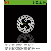 NG zadní brzdový kotouč BETA REV 3 125/200/250/270 '03-'08 (165X3) (4X10,5MM)