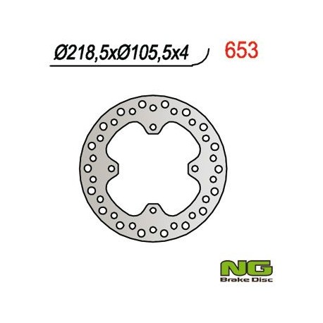 NG zadní brzdový kotouč POLARIS 500/600/700/800 SPORTSMAN (219x105x4) (4x9,5mm)