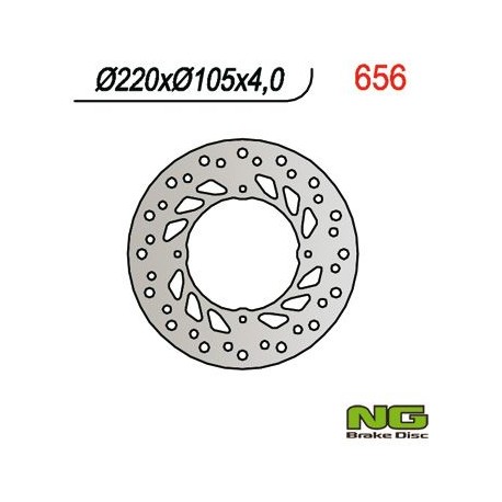 NG zadní brzdový kotouč HONDA NX 650 93-04, SLR 650, SX 650 VIGOR (220x105x4)