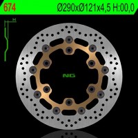 NG přední brzdový kotouč SUZUKI DR 650SE '96-10 (290X121X4,5) (6X10,5MM) plovoucí