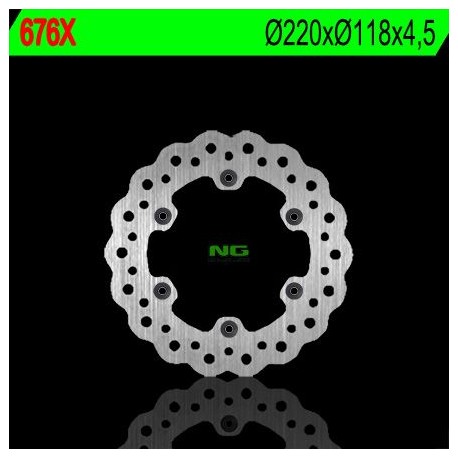 NG zadní brzdový kotouč SUZUKI RM 125/250 (88-98), DRZ 400 (220X118X4,5) WAVE (6X6,5MM)
