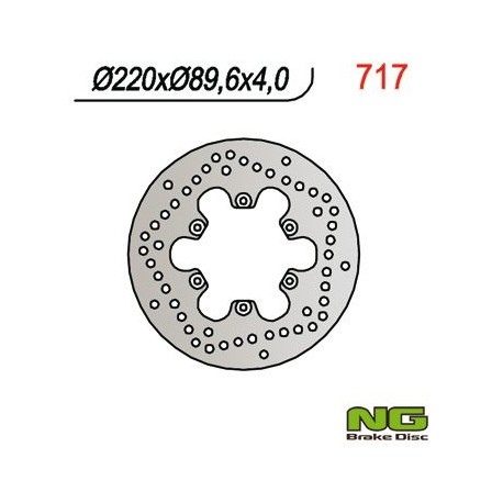 NG přední/zadní brzdový kotouč MALAGUTI 125/150/180/200/250/400 (220x89,6x4)