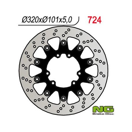 NG přední brzdový kotouč HONDA CR/CRF 320mm plovoucí (320x5)