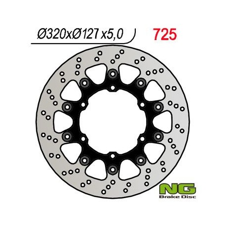 NG přední brzdový kotouč HUSABERG FS 650 '05-'08, FS 450 '15-'17, SUPERMOTO 701 '15-'17, KTM DUKE 620 / 640 '94-'02, LC4 640