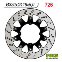 NG přední brzdový kotouč HONDA XR 250/400/650 (SUPERMOTO)(320x118x5mm)(4x6,5mm) plovoucí