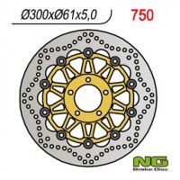 NG přední brzdový kotouč KAWASAKI ZX6R '95-'02, ZR 550/750 ZEPHYR, ZZR600 '90-'06 Z750 '04- (300x61x5) (5x10,25mm)