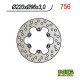 NG přední brzdový kotouč KAWASAKI KX 80 '84-'00, KX 85 '01-16, KX 100 '06-16 (220X96X3)