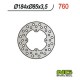 NG zadní brzdový kotouč KAWASAKI, SUZUKI RM 80/85 (86-04) (184x85x3,5)