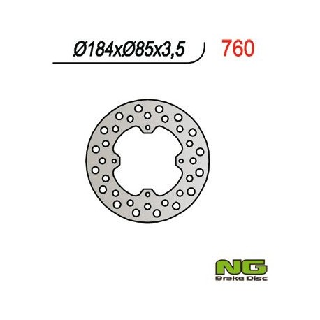 NG zadní brzdový kotouč KAWASAKI, SUZUKI RM 80/85 (86-04) (184x85x3,5)