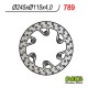 NG zadní brzdový kotouč YAMAHA YZ 125/250 (02-18) YZF/WRF (02-18) SUZUKI RM 125/250 '88-'12 (245X115X4)(6X6,5MM)