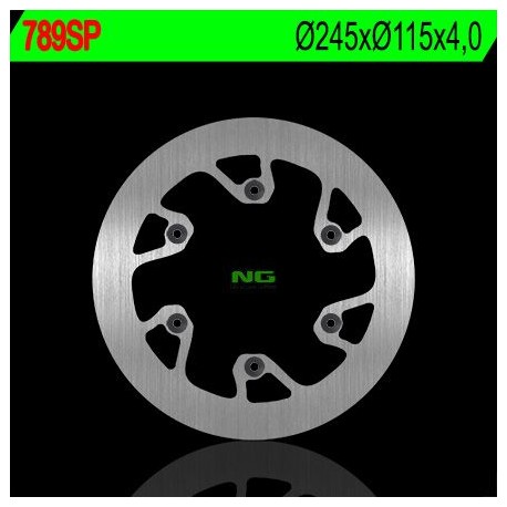 NG zadní brzdový kotouč YAMAHA YZ 125/250 (02-18), YZF/WRF (02-18) (245X115X4)(6X6,5MM)