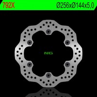 NG zadní brzdový kotouč HONDA XL 1000V 03-11, CBR 1100XX 97-04, X11 00-03, VFR 750F 86-89 (256X144X5 MM) (6X10,5 MM) WAVE