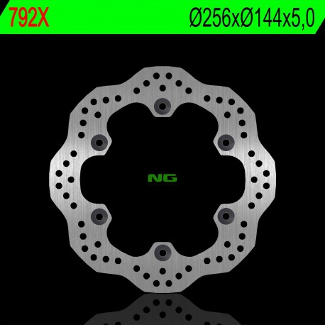 NG zadní brzdový kotouč HONDA XL 1000V 03-11, CBR 1100XX 97-04, X11 00-03, VFR 750F 86-89 (256X144X5 MM) (6X10,5 MM) WAVE