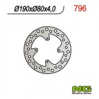 NG zadní brzdový kotouč HONDA CR 80/85 (190X80X4) CRF150R (07-16)