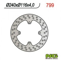 NG zadní brzdový kotouč KAWASAKI KX 125/250 (03-08), KXF 250 (04-19), 450 (05-19), SUZUKI RMZ 250 (04-06) (240X116X4)