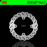 NG zadní brzdový kotouč KAWASAKI KX/KXF (04-14) (240X116X4) WAVE