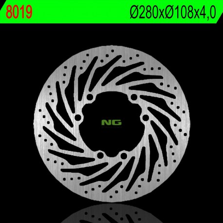 NG přední brzdový kotouč DERBI 125 CROSS CITY '07-'13,TERRA 125 '06-'13, SENDA 125 '06-07,MULHACEN 125,MH50/125 (280X108X4MM)