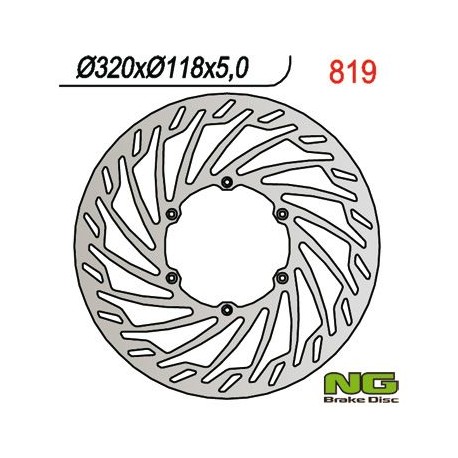 NG přední brzdový kotouč SUZUKI RM/RMZ/DRZ/YZ/YZF (320X118X5) SUPERMOTO 320MM