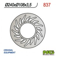 NG přední brzdový kotouč YAMAHA DT 50R 03-08, XT 125R 05-08, MBK 50X-LIMIT 03-05 (240X108X3,5) (6X6,5MM)