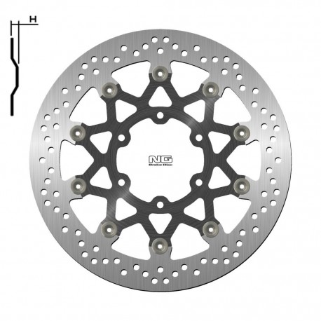 NG přední brzdový kotouč KTM 390 ADVENTURE ABS '20, DUKE / ABS '17-20, RC / ABS 17-20, 125 DUKE / ABS '17-20 (320X90X5,0MM) 