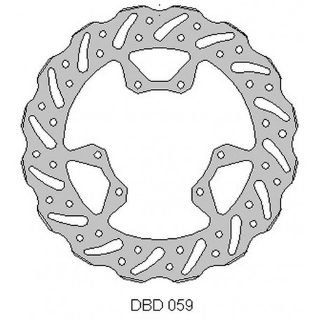 Přední brzdový kotouč HONDA CRF 250 '15-21, CRF 450 '15-21, WAVE (260X101,2X4MM) (6X6,5MM) (NG1486), DELTA BRAKING 