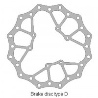 Přední brzdový kotouč HONDA CRF 250 '15-21, CRF 450 '15-21, WAVE ULTRA LIGHT (260X101,2X4MM) (6X6,5MM) (NG1486), DELTA BRAKING 
