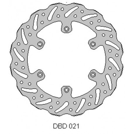 Přední brzdový kotouč SUZUKI RM 125, RM 250, DRZ 250, YAMAHA YZ 125, YZ/YZF/WR 250, WRF/YZF 426/450, DELTA BRAKING