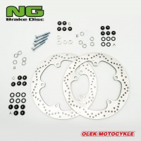 NG přední brzdové kotouče BMW R 1200 GS/ADV '13-'18, R 1250 GS/ADV '19-'22, R 1300 GS '22, (320X181X4,8MM) (5X14,0MM) 