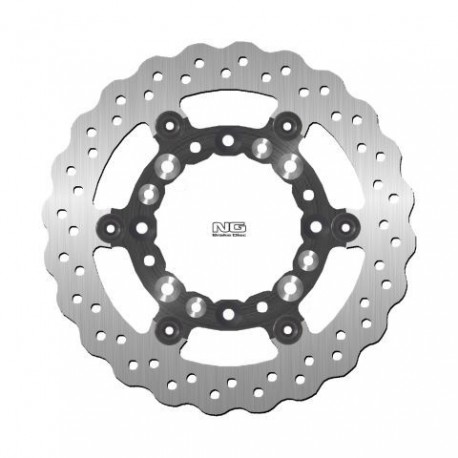 NG přední brzdový kotouč KAWASAKI KDX 125 '90-03, KLX 250 '09-14, KLX 650 '93-14 ( 250X100X3MM) (4 mont. otvory) WAVE plovoucí