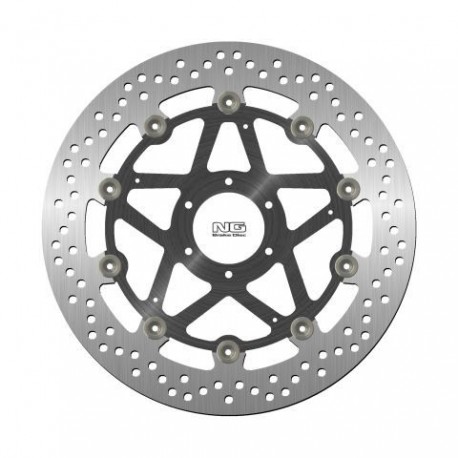 NG přední brzdový kotouč DUCATI MONSTER 696 '08-14, ST3/ST4 '03-07 (320X64X5MM) (6X8,5MM) plovoucí (ALU střed)