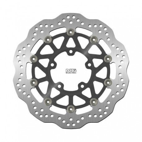 NG přední brzdový kotouč KAWASAKI Z1000SX '19-21, Z1000 '07-20 (300X80X5,5MM) (5X10,5MM) WAVE plovoucí (ALU střed)