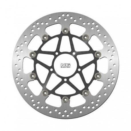 NG přední brzdový kotouč DUCATI MONSTER 1200 '18-21, MULTISTRADA 1200/1260 '15-21 (330X72X5MM) (5X8,5MM) plovoucí (ALU střed)