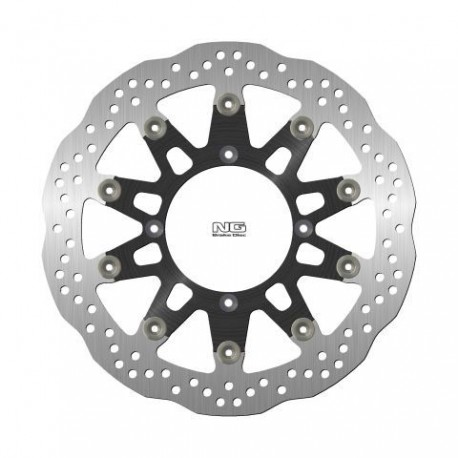NG přední brzdový kotouč KAWASAKI SUPERMOTARD 125/250 '06, SUPERMOTARD 450 '06-10 (320X109X5MM) (4X9,5MM) WAVE plovoucí 