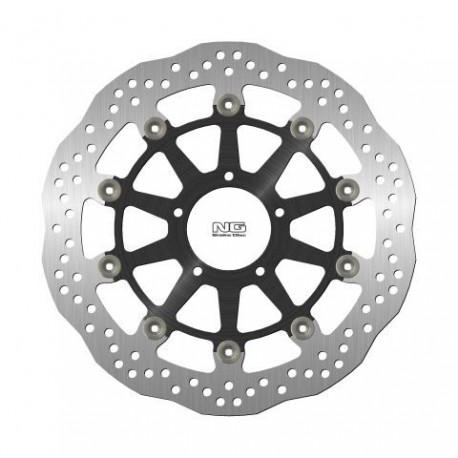 NG přední brzdový kotouč DUCATI 848 '08-13, PANIGALE 959 '18-19, S4R 996 '07-09 (320X72X5MM) (5X8,5MM) WAVE plovoucí ALU střed