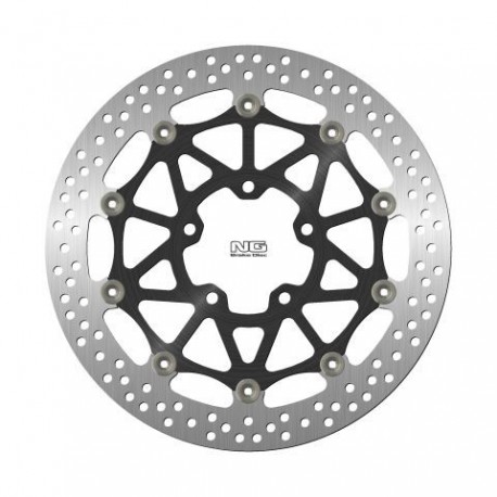 NG přední brzdový kotouč KAWASAKI ZX-100R/RR '17-21 (330X80,5X5MM) (5X10,5MM) plovoucí (ALU střed)