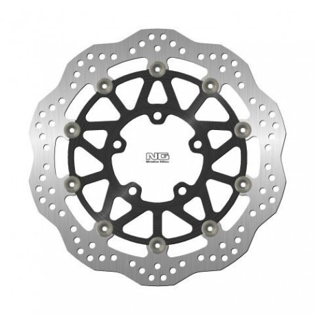 NG přední brzdový kotouč KAWASAKI ZX-6R 636 '16-20 (310X80X5MM) (5X10,5MM) WAVE plovoucí (ALU střed)