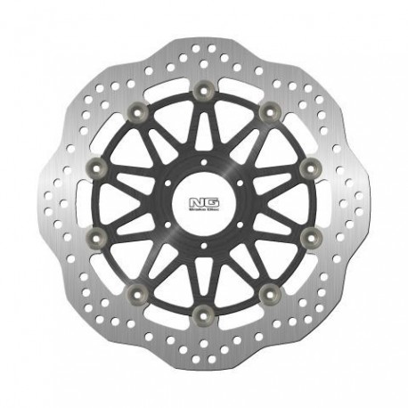 NG přední brzdový kotouč HONDA CBR600 '95-98, CBR900/929 '93-97 (296X58X4MM) (6X6,5MM) WAVE plovoucí (ALU střed)