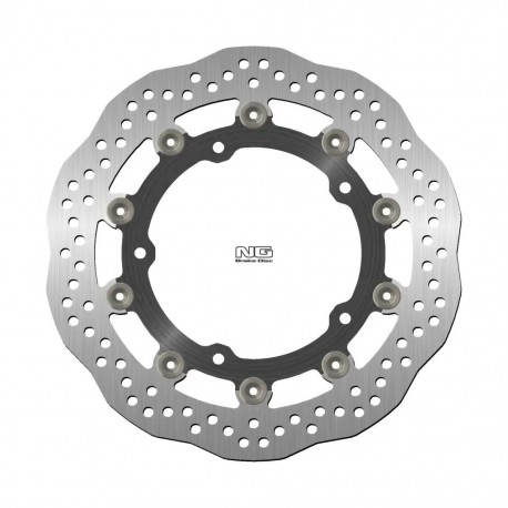 NG přední brzdový kotouč KAWASAKI Z 650 '17-'22, Z 900 '16-'20 (300X142,2X5,0MM) (5X10,5MM) plovoucí WAVE (ALU střed) 