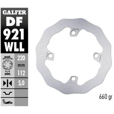 Zadní brzdový kotouč SHERCO SE/SEF 250/300/450 '14-, (tluiče WP a KAYABA) SE 125 21-, SE-R 2.5/3.0 ISIDE , GALFER