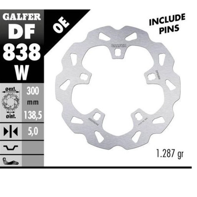 Přední brzdový kotouč HARLEY-DAVIDSON (300X138X5), GALFER