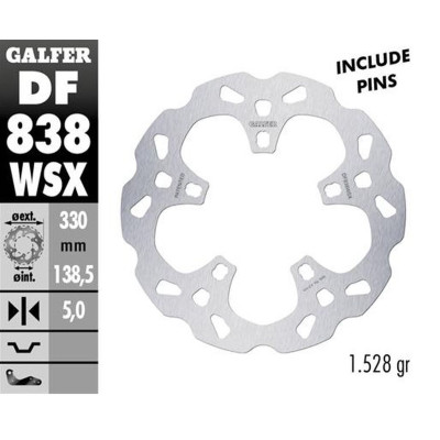 Přední brzdový kotouč HARLEY-DAVIDSON (330X138X5), GALFER