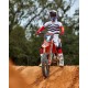 dres TECHSTAR limitovaná edice DEEP, ALPINESTARS (černá/bílá/červená fluo/oranžová) 2025