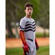 dres TECHSTAR limitovaná edice DEEP, ALPINESTARS (černá/bílá/červená fluo/oranžová) 2025