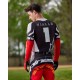 dres TECHSTAR limitovaná edice DEEP, ALPINESTARS (černá/bílá/červená fluo/oranžová) 2025