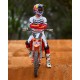 dres TECHSTAR limitovaná edice DEEP, ALPINESTARS (černá/bílá/červená fluo/oranžová) 2025