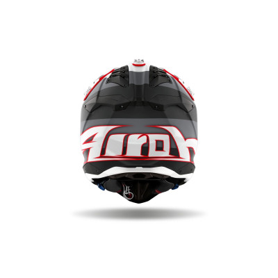 přilba AVIATOR 3 Monarch, AIROH (šedá/červená matná) 2025