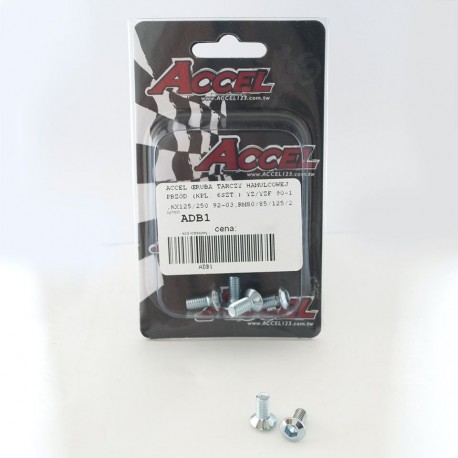 ACCEL šrouby předního brzdového kotouče (sada 6ks-M6) YZ/YZF '90-'14, KX 125/250 '92-'03, RM 80/85/125/250 '93-'14, zadní YZ 125