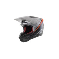přilba S-M5 RAYON, ALPINESTARS (černá/bílá/oranžová fluo/matná)