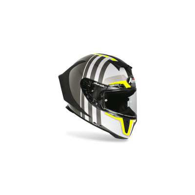 přilba GP 550 S SKYLINE, AIROH (bílá/černá/fluo-matná)